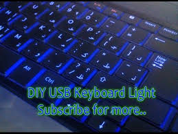 Diy Usb Keyboard Led Light For Your Laptop Backlit Effect Youtube
