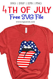 4th of july svg mouth with tongue