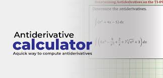 What Is An Antiderivative Calculator