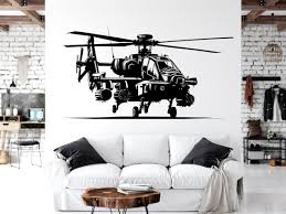 Helicopter Military Wall Decal Hero