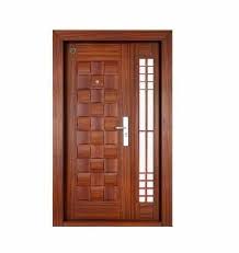 Hinged 5 Feet Gi Steel Door With Glass