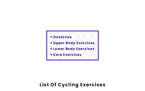 list of cycling exercises