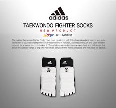 Details About Adidas Taekwondo Fighter Foot Socks Kta Wtf Approved Foot Protector Tkd Guards