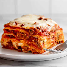 lasagna with cote cheese pinch and