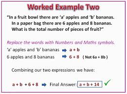 Algebra Expressions Passy S World Of