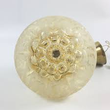 Vintage Bubble Glass Pendant From