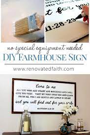 easy diy farmhouse sign no special