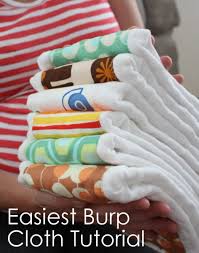 easiest baby burp cloth tutorial