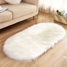 faux fur sheepskin fluffy floor rug