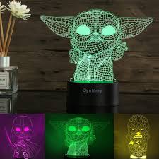 Amazon Com 3d Illusion Star Wars Night Light For Kids 3 Pattern And 16 Color Change Decor Lamp Star Wars Toys And Gifts For Boys Girls And Any Star Wars Fans Home