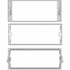 wedding card frame border design cdr file