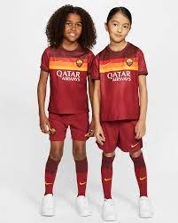It also contains a table with average age, cumulative market value and average market value for each player position and overall. As Roma 2020 21 Home Younger Kids Football Kit Nike Sa