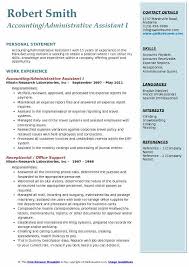 Accounting Administrative Assistant Resume Samples Qwikresume