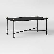 Midway Metal Patio Coffee Table Black