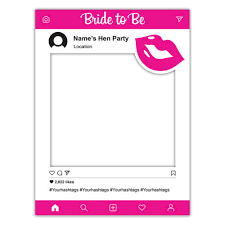 hen party frames selfie frames