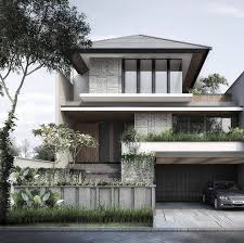 See more ideas about modern house, house design, house exterior. 10 Ide Desain Rumah Tropis Minimalis Modern Arsitektur Desain Rumah Bungalow Desain Rumah Eksterior