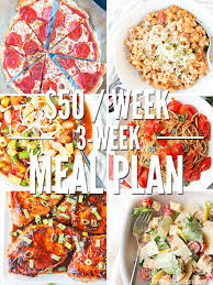 meals for 50 week 3 week real