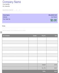 Free Free Blank Invoice Templates In Microsoft Word Docx