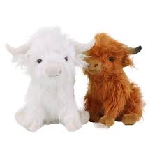 highland cow plush toy cute simulation