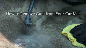 how to remove gum from your car mat