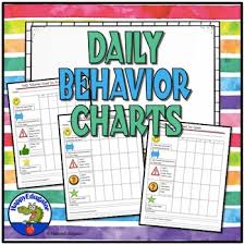 Classroom Management Behavior Chart For Daily Parent Communication