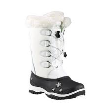 Girls Baffin Shari Snow Boot Size 11 M White