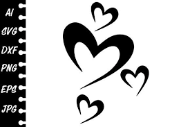 Stencil Heart Graphic By Marycraftiria