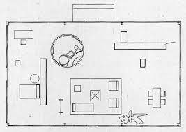 Plan Glass House From Johnson 1950