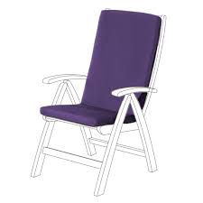 highback garden dining chair cushion