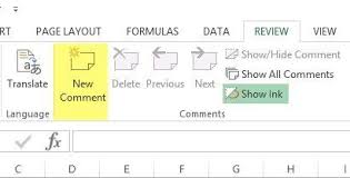 How To Add Comments To An Excel Worksheet Cell