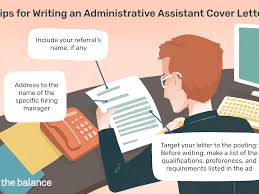 Keep your cover letter concise. Administrative Assistant Cover Letter Examples
