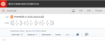 The Inverse Matrix Mathematica Math