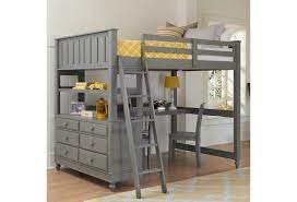 Dhp's loft beds and bunk beds are popular for 2 good reasons: Ne Kids Lake House Full Loft Bed With Desk And Dresser Darvin Furniture Loft Beds