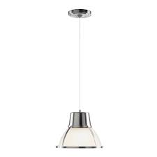 It S Exciting Lighting Bente Collection 2 25 Watt Nickel Integrated Led Pendant With Frosted Glass Shade Iel 5895 The Home Depot