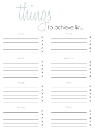 Printable Checklist Template Blank To Do List Class