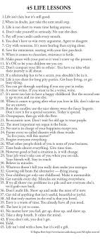  life lessons life lessons inspirational and wisdom list of 45 great life lessons to life by