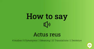 how to ounce actus reus