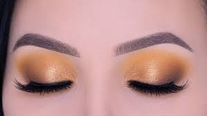 warm golden eye makeup tutorial