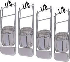 4 Pack Chair Storage Rack Wall Mounted