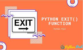 python exit function python pool