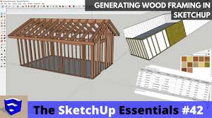 creating wood framing in sketchup the