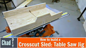 Cut a piece of 1/4 thick material 9 long by 1 1/4 wide for the stationary section end cap. Build A Super Simple Crosscut Sled Table Saw Jig Youtube