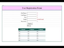 create simple registration form in asp