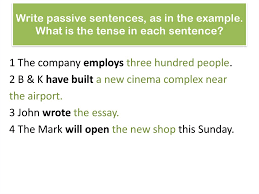 Here are some more examples of passive sentences: Grammar In Use Passive Voice Online Presentation