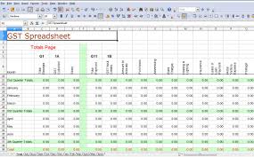 Small Business Accounting Spreadsheet Template Basic For