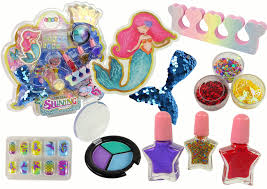 mermaid nail art makeup kit toys