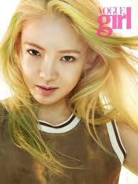 hyoyeon shows spring beauty on vogue