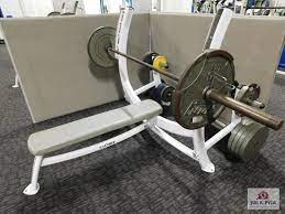 cybex weight bench w weights bar 45