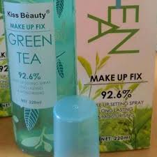 kiss beauty makeup fixing spray green