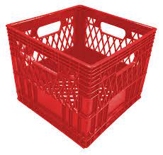 16 qt plastic milk crates drader